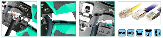 Proskit Ethernet Internet Cable Crimping Plier RJ45 with Ratchet Mechanism