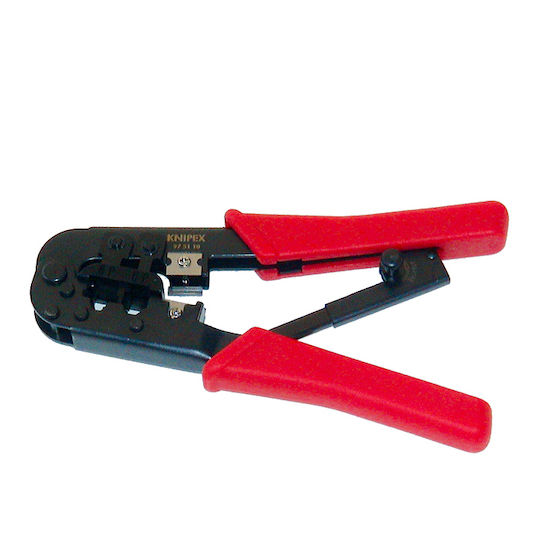 Knipex Ethernet Internet Cable Crimping Plier RJ12, RJ45 with Cable Cutter & Ratchet Mechanism (Length 190mm)
