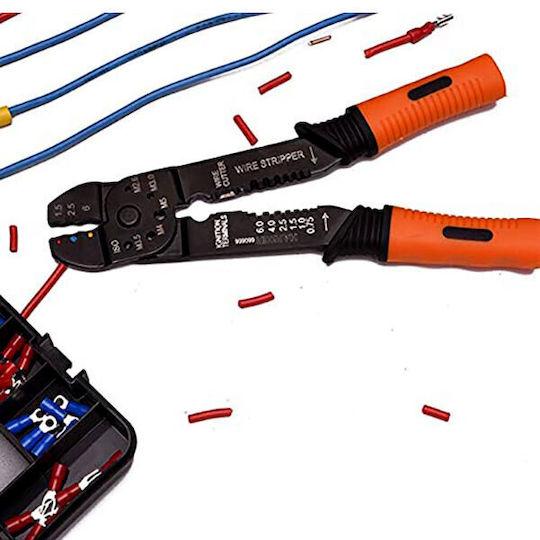 Harden Πρέσα Ακροδεκτών Διατομής 0.5 - 6mm² με Απογυμνωτή