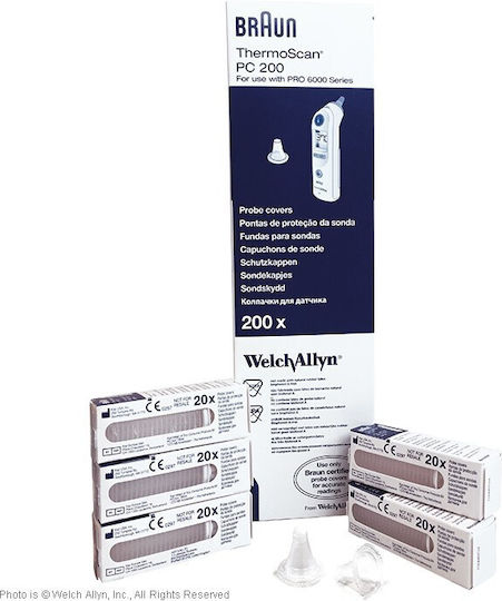 Welch Allyn Αξεσουάρ Ιατρικών Εργαλείων Χωνάκια Θερμομέτρου για Braun Thermoscan Pro 800τμχ