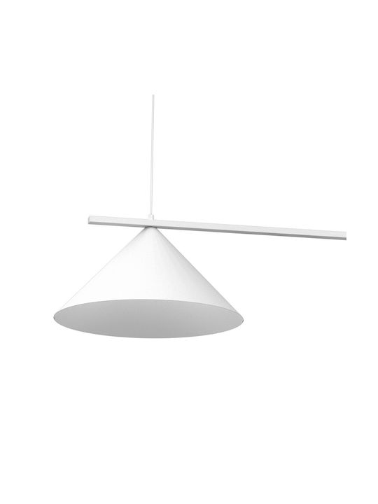 Eko Light Висящо Осветително Тяло Бял с Цокъл null