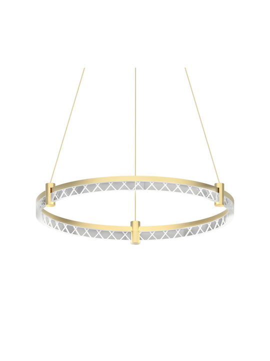 Eko Light Κρεμαστό Φωτιστικό Χρυσό LED 60x60εκ.