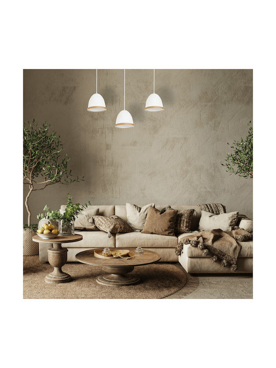 Eko Light Κρεμαστό Φωτιστικό Λευκό