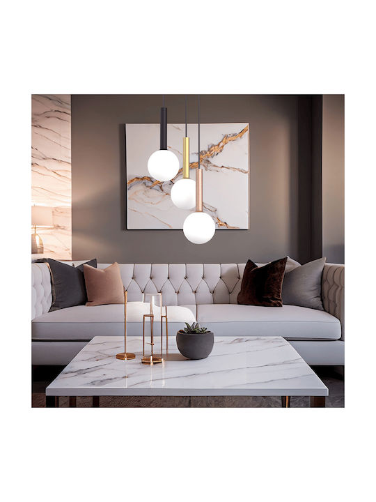 Eko Light Lustră Negru cu Dulie G9 35x35cm.