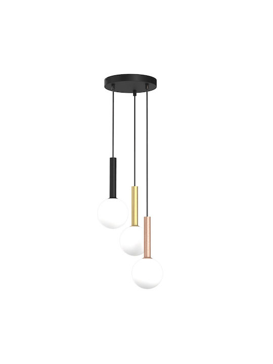 Eko Light Lustră Negru cu Dulie G9 35x35cm.