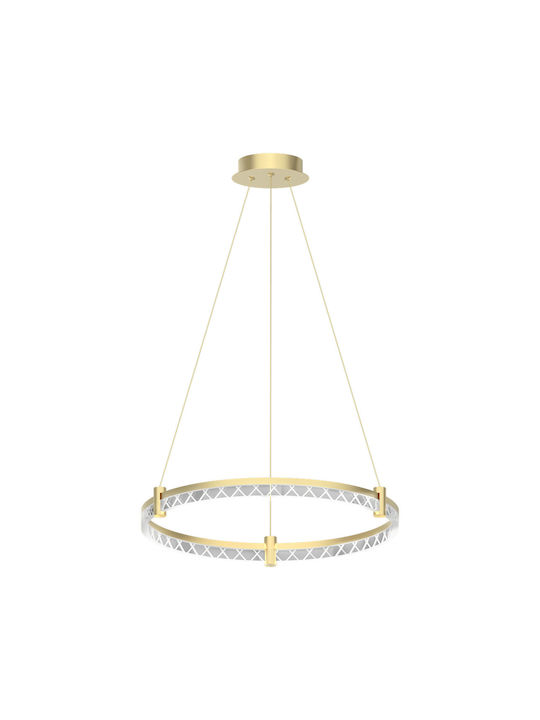 Eko Light Κρεμαστό Φωτιστικό Χρυσό LED 60x60εκ.