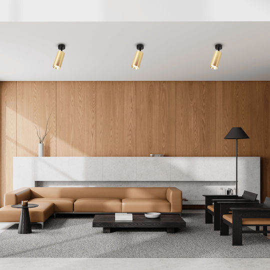 Eko Light Single Spot with Socket GU10 in Gold Color