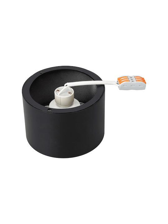 Eko Light Einzel Spot mit Fassung null in Schwarz Farbe