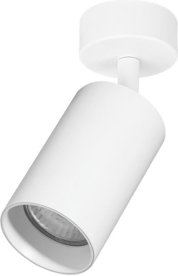 Eko Light Единично Спот с Цокъл GU10 в Бял Цвят