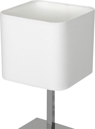 Eko Light Tischlampe für Fassung E27 mit Weiß Schirm und Basis