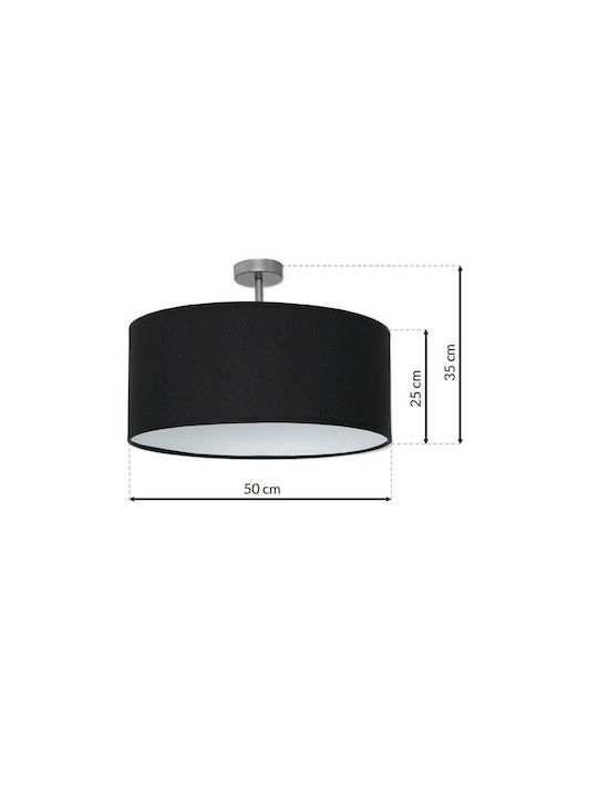 Eko Light Plafonieră de Tavan 50buc Neagră