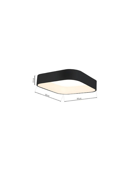 Eko Light Ceiling Mount Light Black with Integrated LED