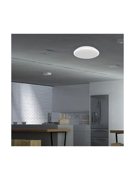 Eko Light Ceiling Mount Light Bathroom White with Integrated LED