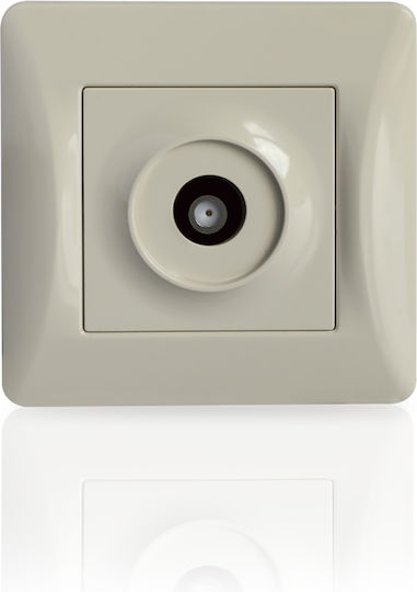 Lineme Satellitenbuchse Terminal in Beige Farbe 50-00117-30