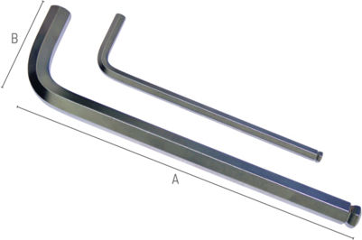 Benman Κλειδί Allen σε Σχήμα L με Μύτη Μεγέθους 1.5mm