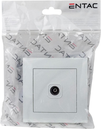 Entac ERWTVS-ARN-W TV Antenna Socket Terminal in White color 15.005.0114