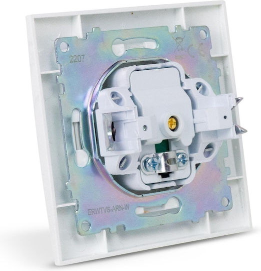 Entac ERWTVS-ARN-W TV Antenna Socket Terminal in White color 15.005.0114