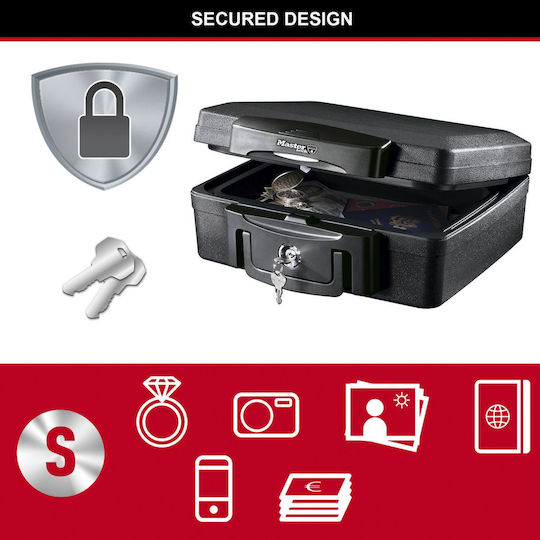 Master Lock Πυρασφαλές Χρηματοκιβώτιο με Κλειδί Μ36.2xΠ33xΥ15.6cm Βάρους 7.7kg
