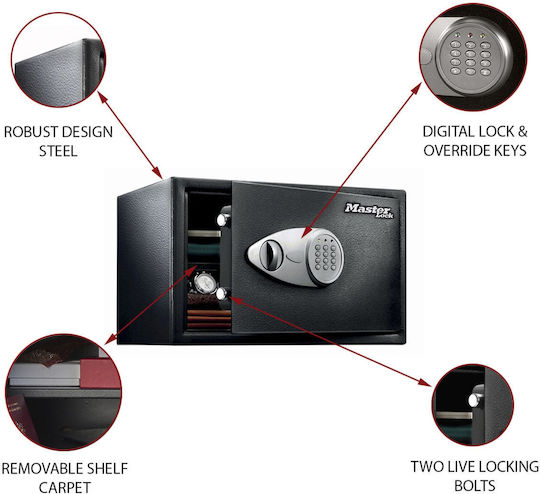 Master Lock X125ML Safe with Digital Fingerprint Lock L27xW43xH37cm