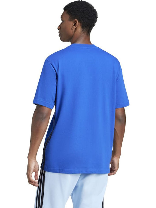 Essentials 3-Stripes Athletic T-Shirt Blue