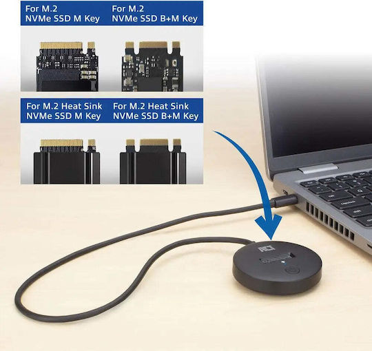 Act Docking Station Usb-c M.2 Nvme Pcie Ssd 10 Gbps