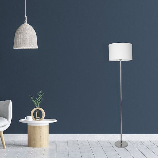 Eko Light Stehleuchte H155cm. mit Fassung für Lampe E27 Weiß