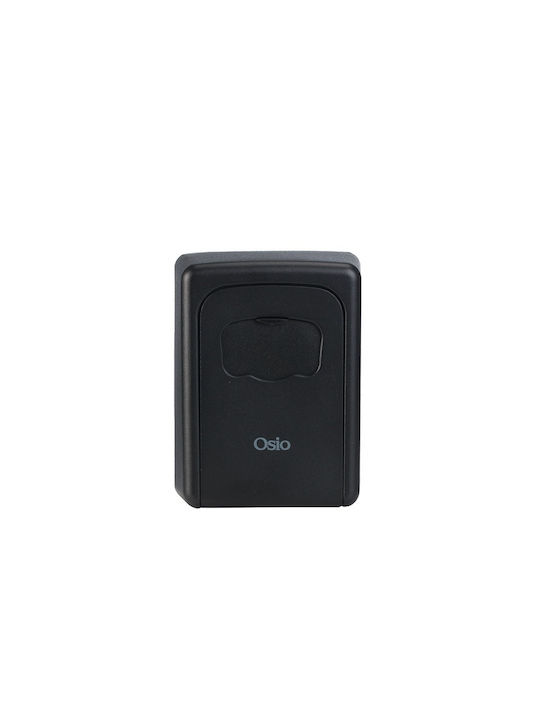 Osio Wall-mounted Combination Key Holder Metallic with Combination Dial 9x4x12cm