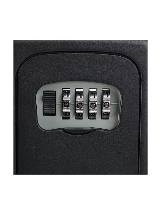 Osio Wall-mounted Combination Key Holder Metallic with Combination Dial 9x4x12cm