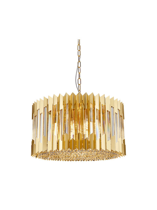 Eko Light Πολυέλαιος με Κρύσταλλα Χρυσός Eko Light Πολυέλαιος με Κρύσταλλα Χρυσός