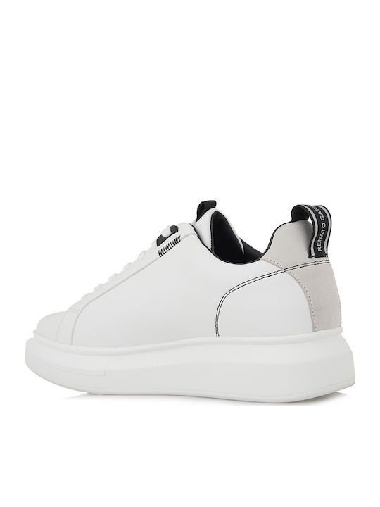 Ανδρικά Sneakers Λευκο Παγος Μαυρο