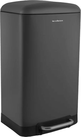 Les Collectors Waste Bin N831 Made of Stainless Steel with Grey Pedal 40lt