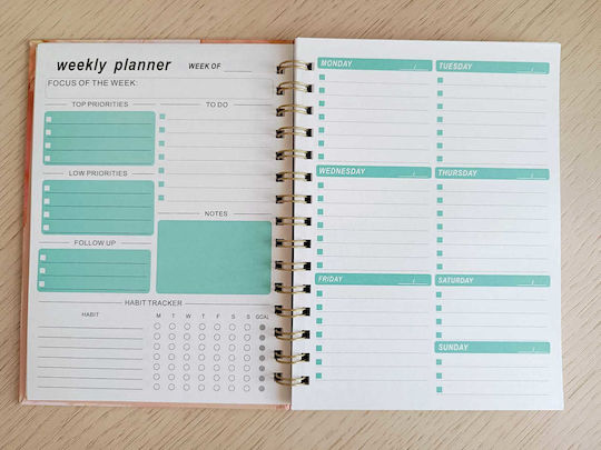 Εβδομαδιαίο Planner Σπιράλ