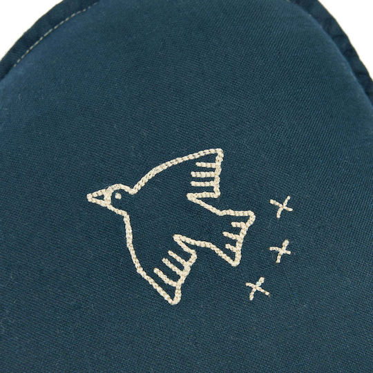 L1n0 Cloud Pillow Embroidery Deep Blue