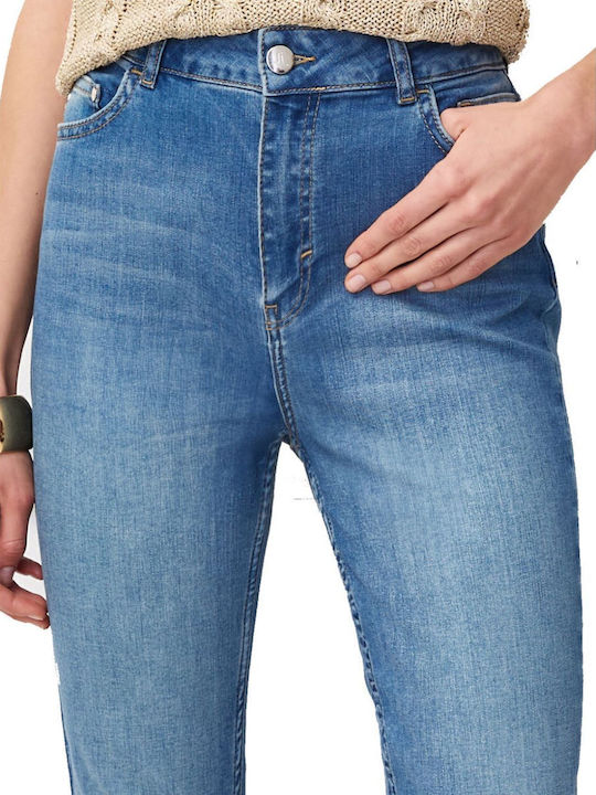 Talie înaltă Blugi de damă cu croială skinny Navy