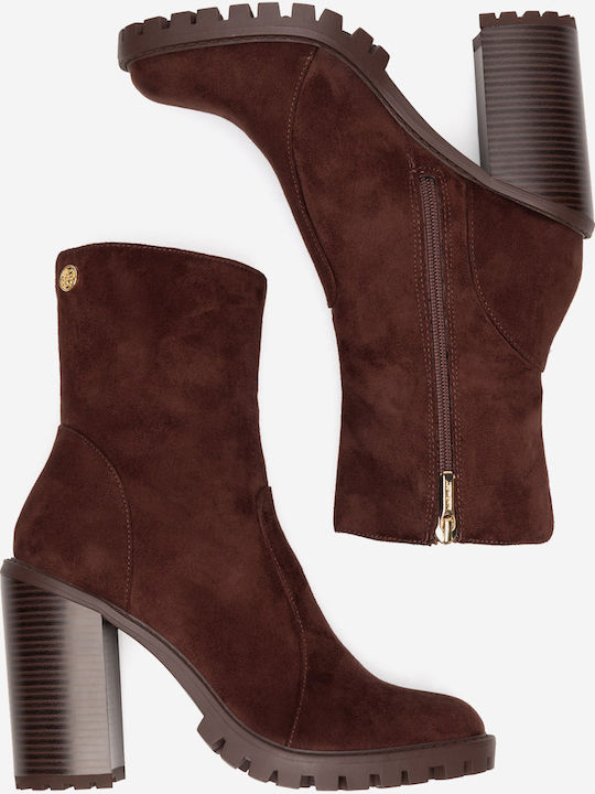Stiefeletten Damen Dark Brown