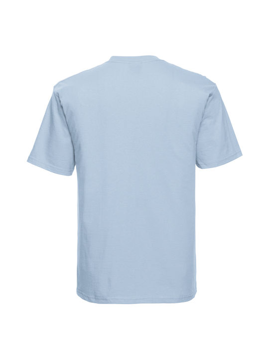 Russell Europe Ανδρικό Διαφημιστικό T-shirt Κοντομάνικο Mineral Blue
