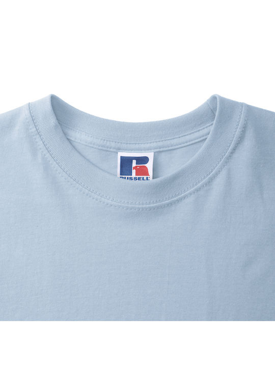 Russell Europe Ανδρικό Διαφημιστικό T-shirt Κοντομάνικο Mineral Blue