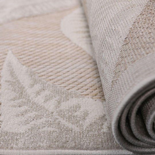 Beauty Home Sahara Art 9973 Modern Wicker Bedroom Rugs Set Beige 9973-ΣΕΤ 3pcs