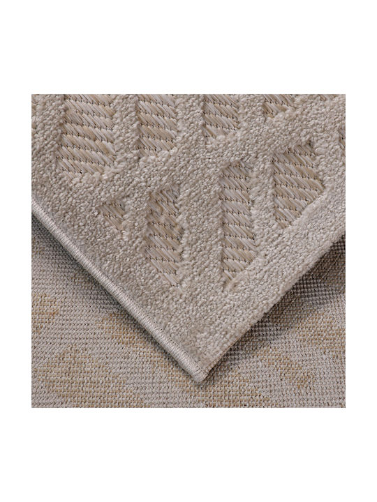 Beauty Home Sahara Art 9968 Set Modern Covoare pentru dormitor Din paie Bej 9968-ΣΕΤ 3buc
