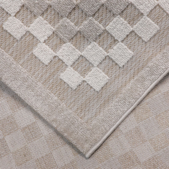 Beauty Home Set Modern Covoare pentru dormitor Din paie Bej 9974-ΣΕΤ 3buc