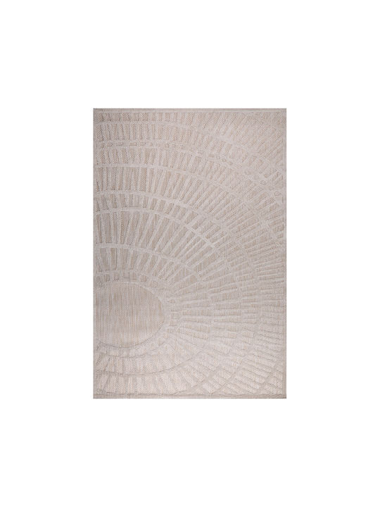 Beauty Home Modern Wicker Bedroom Rugs Set Beige 9974-ΣΕΤ 3pcs