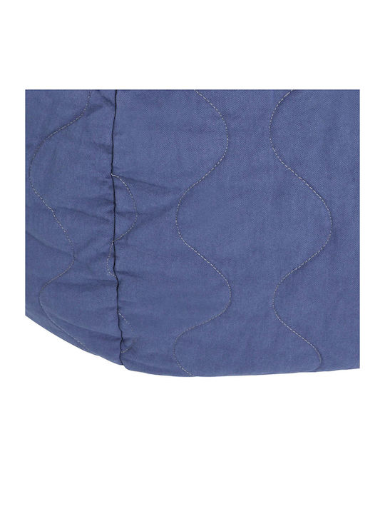 Bean Bag Chair Stool Landscape Cobalt 90x90x16cm