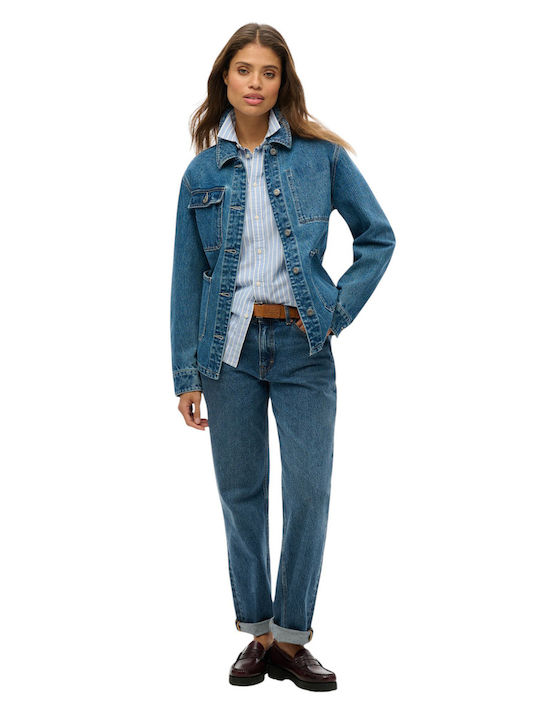 Chore Scurtă Jachetă de femei din denim Blue
