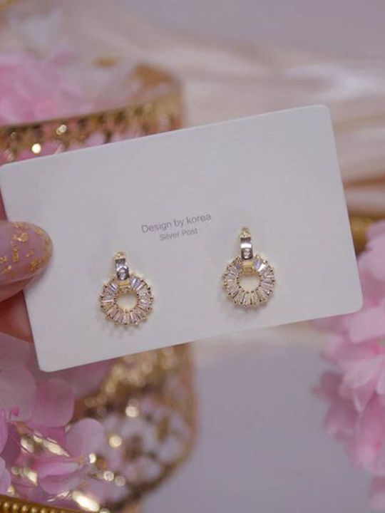 14k vergoldete Kristallohrringe Eugenia 14k vergoldet