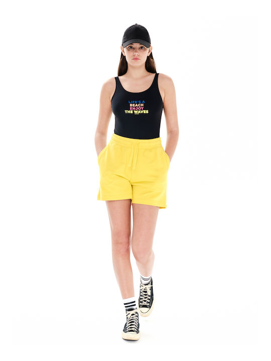 Women's Sporty Shorts Yellow