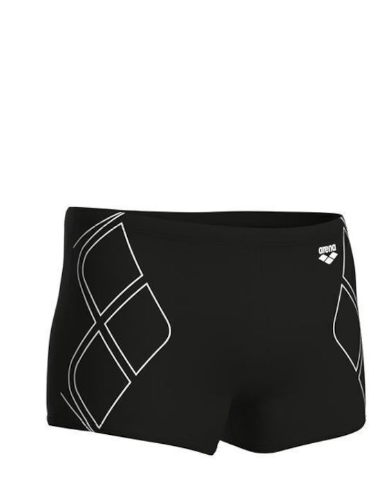 Costum de Baie Bărbați Pantaloni Scurți Negru/Alb Cu Modele