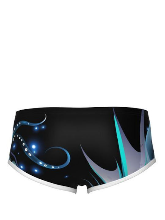 Ανδρικό Μαγιό Σορτς Black, Multi, White με Σχέδια
