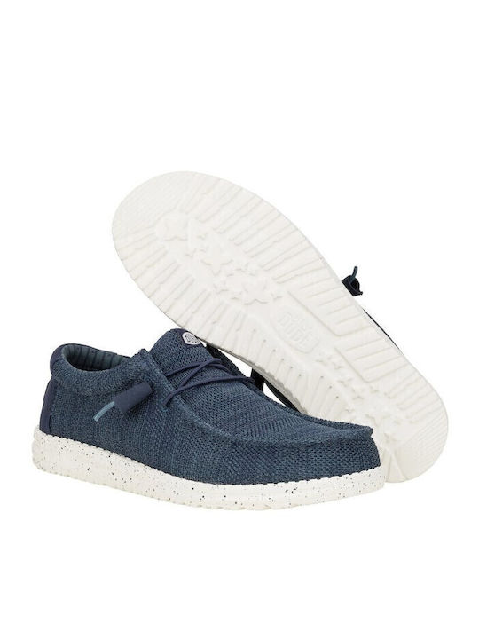 Wally Stretch Sox Men's Moccasins Blue