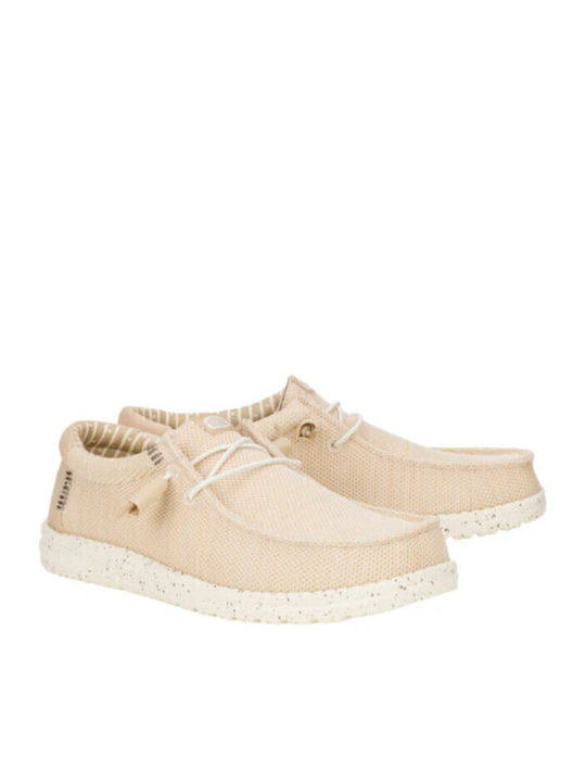 Wally Stretch Sox Ανδρικά Μοκασίνια σε Μπεζ Χρώμα