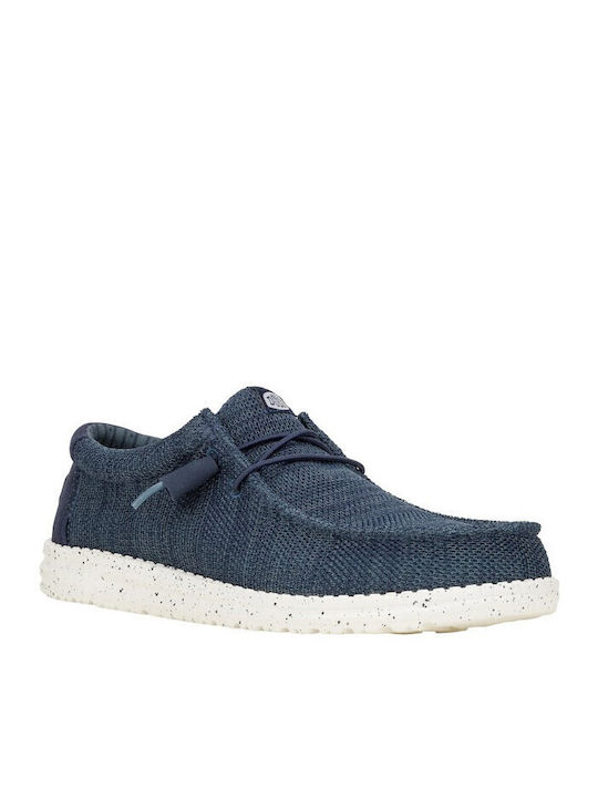 Wally Stretch Sox Men's Moccasins Blue